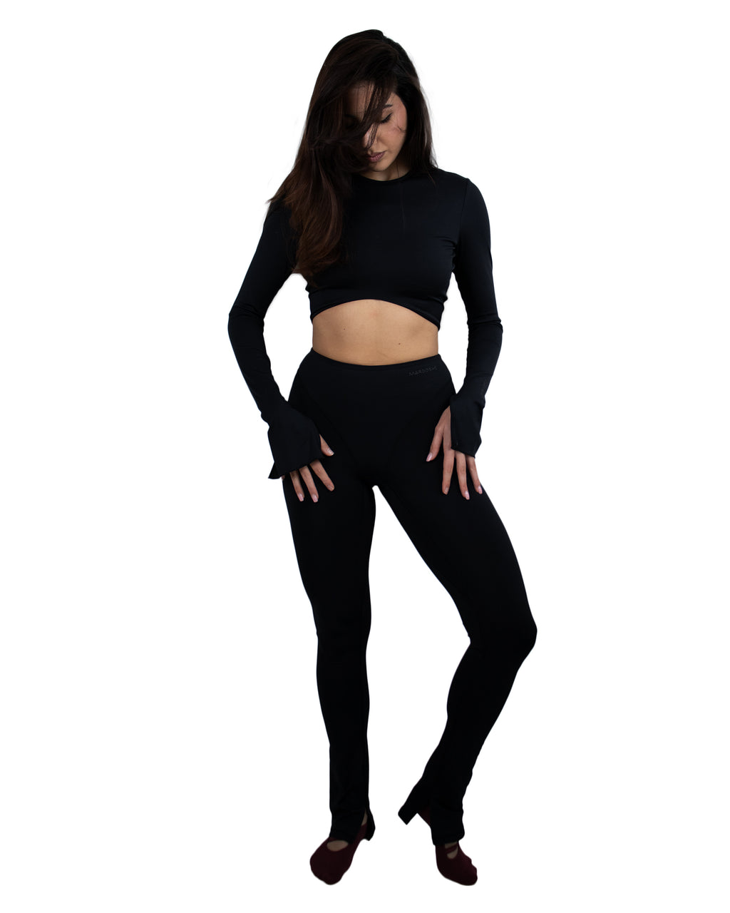 V Contour Split Leg Leggings
