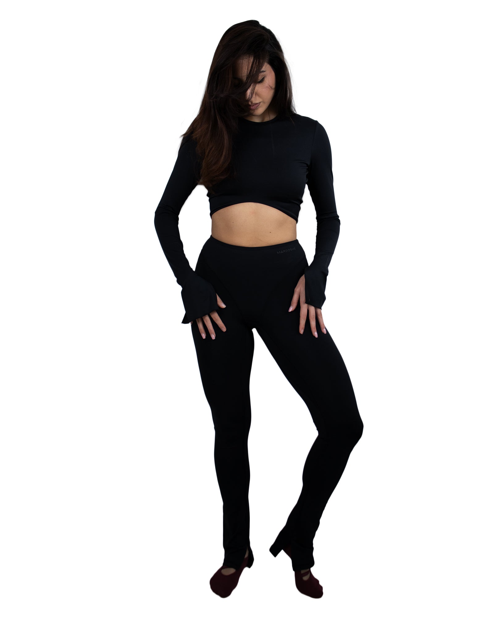 V Contour Split Leg Leggings